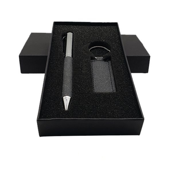 MS-CHIC-014 SILVER BOX BOLIGRAFO Y LLAVERO