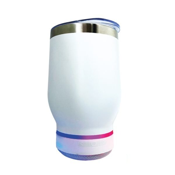 MUG DE ACERO INOXIDABLE CON PARLANTE BLUETOOTH